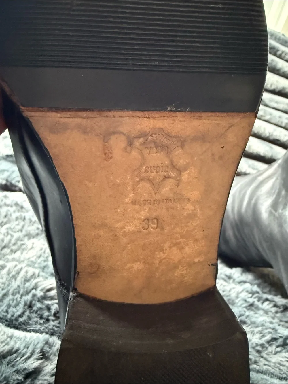 Vintage J. D. Mizrachi Black Leather Knee-High Riding Boots